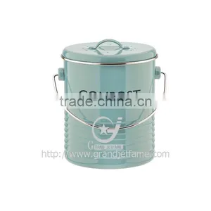 Stainless Steel Compost Bin Garden and Kitchen Metal Compost Bin thumbnail-3