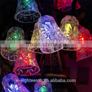 2016 Waterproof Solar Powered 20LED Bell Shaped Fairy String Light For Wedding Party Garden Christmas Tree Decoration thumbnail-2