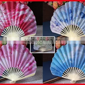Bamboo Foldable Fan Wholesale thumbnail-1
