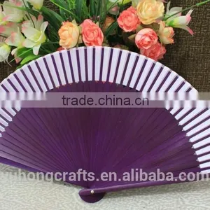 New Style Silk Bamboo Fan With Flower thumbnail-3