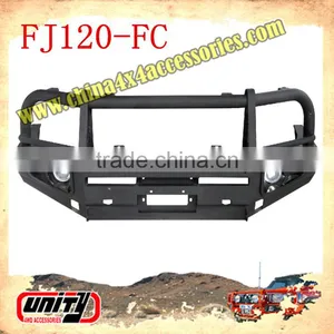 WITH LAMP & STONE GUARD Front Bumper Guard for Prado 120 thumbnail-1