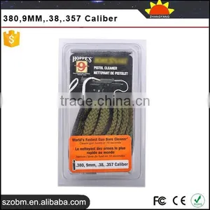 China Hunting Accessory 9mm Pistol Cleaner 380,.38,.357 Bore Snake Caliber Rifle Cleaner thumbnail-4