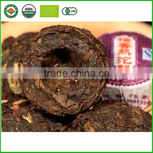 Handmade Ripe Puer Tea 5g Mini Tuo Tea Cooked pu er Cha Chinese Gifts Food Box Menghai Glutinous Rice Fragrant thumbnail-4