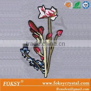 Beautiful Flower Iron on Embroidered Patch High Quality thumbnail-1