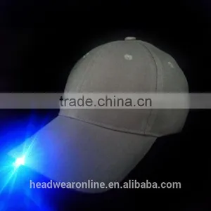 Customized Cheap Blank 6 Panel Baseball Caps With Led Light thumbnail-6