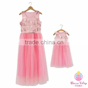 Wholesale Mother and Daughter Matching Dresses Mommy and me Clothing thumbnail-5