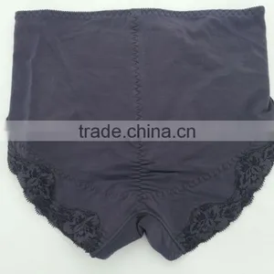 2015 New Arrival Dark Purple Color Briefs With Lace Big Size Women Mommy Pants thumbnail-2