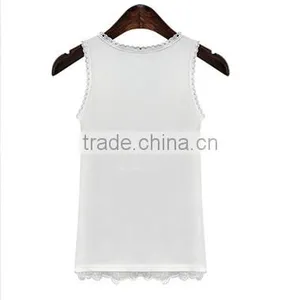 F20028B Large Size Women Solid Color Petal Vest thumbnail-2