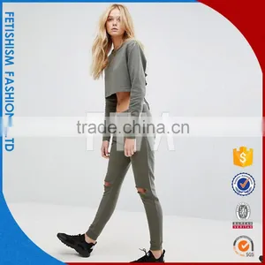 2017 Summer New Korean Women's Umbrella Short Paragraph Primer Shirt Shirt Back Hollow Slim Long Sleeve T-shirt thumbnail-3
