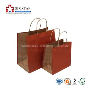 Top Quality Reusable Customized Design Printing Shopping Kraft Paper Bag thumbnail-2