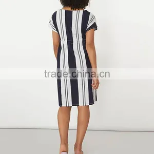 Comfortable Maternity Fashion Dress Clothes Cheap With Drawstring Waist thumbnail-2