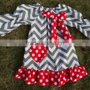 Baby Girls Heart Valentines Dress Yiwu Garment Factory thumbnail-1