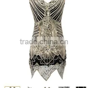 Walson Clothes Apparel Embroidery 1920s Flapper Evening Dress thumbnail-1