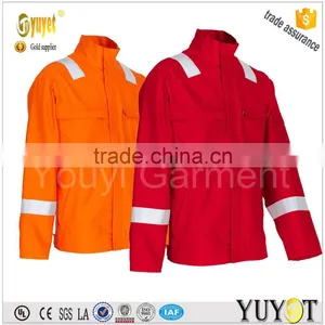 Orange 6 oz Nomex Flame Retardant Workwear With 3M Reflective Tape thumbnail-1