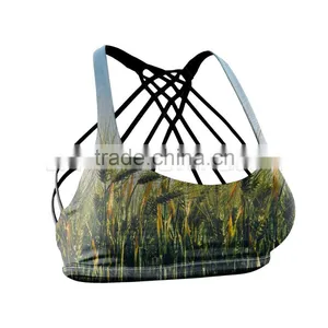 Wheat Design 2017 Summer Style Fitness Yoga Bra DKL 001 thumbnail-1