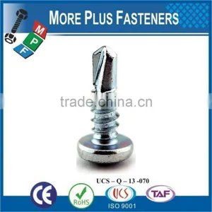 Made In Taiwan High Quality Stainless Steel Pan Head Phillips Recess Self Drilling Screw ZInc thumbnail-1