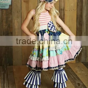 Summer New Design Baby Clothes Wholesale Girl Mustard Pie Clothing Set thumbnail-1