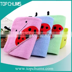 Babies 100% Cotton Fabric Terry Customized Cartoon Animal Hooded Kid Towel thumbnail-5