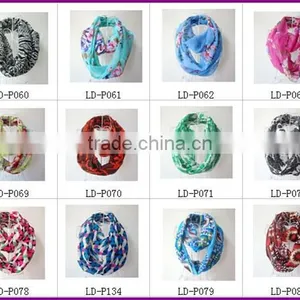 Printed Big Design Scarf With Italian Digital Machine thumbnail-1
