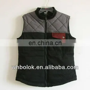 Padded Vest Quilted Waistcoat Winter 100 Cotton Casual Vest thumbnail-1