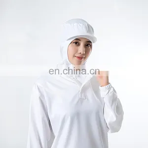 100%Polyester White Jumpsuit Food Processing Uniform thumbnail-5
