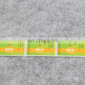 China Manufacturer Wholesale Reel Colorful Paper Sticker /adhesive Roll Label for Food Packaging thumbnail-3