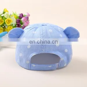 New Fashion Design Flanging Cap Cotton Dot Ear Baby Hats&caps thumbnail-2