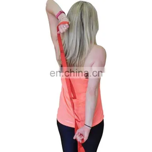 Yoga Workout Elastic Nylon Ballet Stretch Strap Band With 10 Flexible Loops thumbnail-3