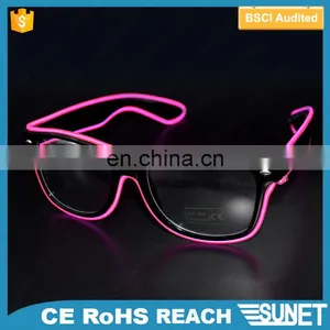 Promotion Gift Best Wholesale Items 10 Colors Available Glow Orange EL Led Light Glasses Party thumbnail-1
