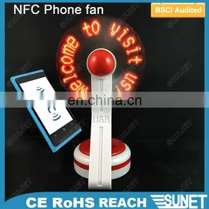 NFC Technology Led Invention NFC Phone Table Fan Good for Gift thumbnail-2