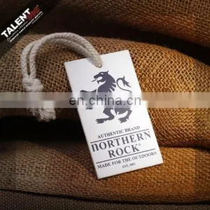 Custom Private Brand Printed Thick Paper Hang Tag for Jeans Clothing thumbnail-1