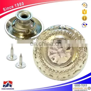 18 mm Chinese Manufacturers Couture Sewing Jeans Coat/metal Diamond Button thumbnail-1