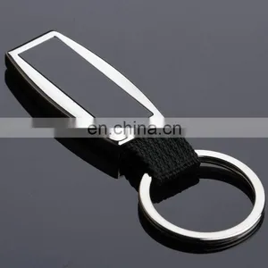 2016 Newly Design Metal Black Plastic Keychains With Woven Belt / Packing Gift Box Key Holders thumbnail-2