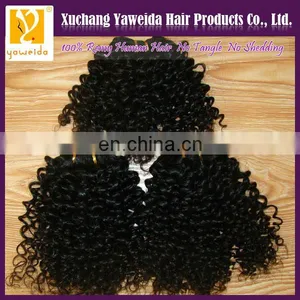High Quality Wholesale Cuticle Carefully- Selected Materials Hair Curly Grade 100% Unprocessed Brazilian Remy Hair Weft thumbnail-1