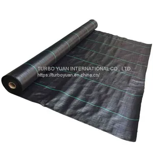 Garden Ground Cover Stop Grass Growing Polypropylene Woven Weed Mat / Weed Barrier Fabric Cloth thumbnail-3