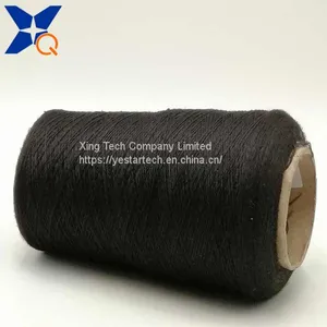 Black Carbon Inside Filaments 40D Intermingling With Black Polyester DTY 300D Twist With Black Bamboo Fiber Yarn -XT11490 thumbnail-5