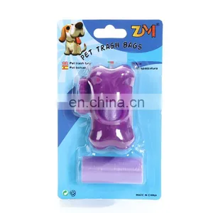 Bone Shape Dispenser Portable Pet Dog Waste Bag With Dispenser Dog Poop Bag thumbnail-3