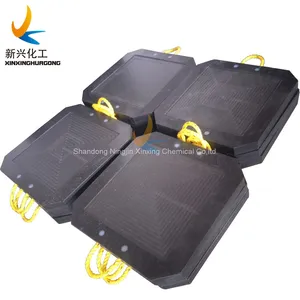 UHMWPE Crane Stabilizer Foot Pads 18X18 Portable Support Crane Mats Outrigger Foot Support Cribbing Jack Pads for Fire Truck thumbnail-2