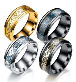 Colored Silver Foil Tungsten Gold Ring thumbnail-1