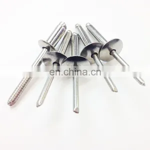 4.8*19mm Large Flange Blind Rivet Din7337 Dome Head Pop Rivet 5052 Aluminum Blind Rivet thumbnail-1