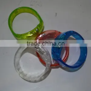 12 PC LED Light Up Bangle Bracelets Wristbands Assorted Colors Party Favors thumbnail-3