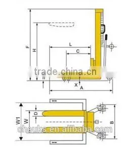 New Model Hand Stacker----HS1015 thumbnail-2