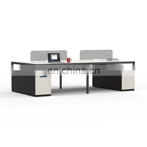 Contemporary Luxury Office Furniture White Manager Desk Executive Modern Computer Office Desk With Drawer thumbnail-1