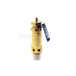 12bar 30bar Small Body Brass Material Spring Loaded A28X High Pressure Safety Valve for Air Compressor thumbnail-1