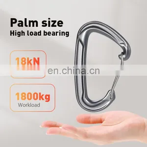 JRSGS Customized 22KN Carabiner Outdoor Activity Hooks Hammock Carabiner Clip Aluminum Wire Gate Snap Hook S7102S thumbnail-4