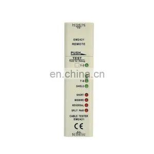 Allosun EM2421 Network Cable Tester RJ45 Diagnose Tool UTP and STP Lan Cable Tester Mini Size Portable thumbnail-1