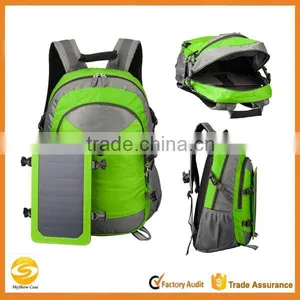Solar Bicycle Charger Bag, Solar Charger Backpack With 6.5 Watts Solar Panel,green Solar Backpack,solar Hydration Backpack thumbnail-1