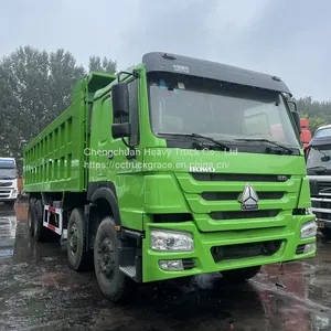 Used Howo Chinesetrucks Tipper Dump Truck 12 Wheels 2020 2018 2021 50tons 8x4 for Sale thumbnail-1