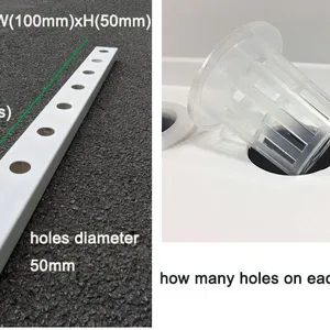 White Transparent Rectangular Tube PVC Plastic Square Pipe thumbnail-2