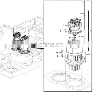Excavator EC750D EC750E Swing Motor 14663485 M5X250CHB-10A-28A/270 thumbnail-1